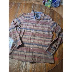 XL Nomad Division HippyTree Original Surf & Stone Cotton Button Flannel Shirt
